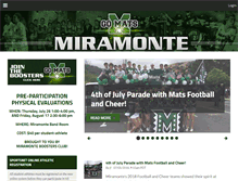 Tablet Screenshot of miramonteboostersclub.com